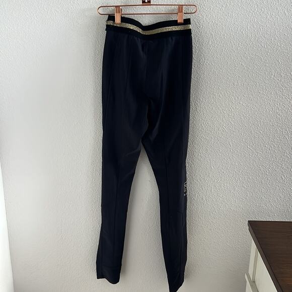 PE NATION Riseball Legging Black Spellout Athleisure Active Pants XS - Picture 3 of 12